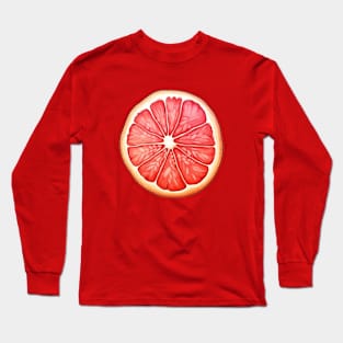 Grapefruit Slice Art Long Sleeve T-Shirt